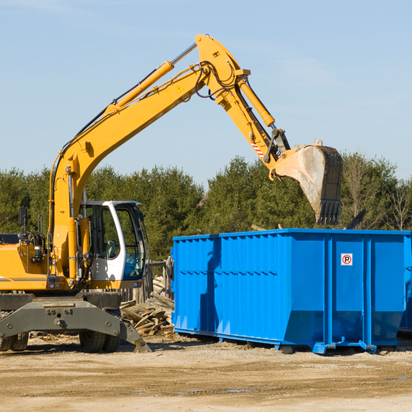 what size residential dumpster rentals are available in Tennessee IL